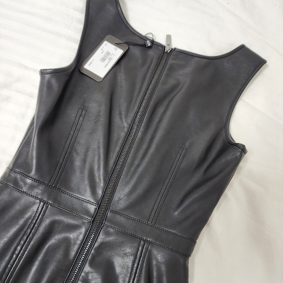 Armani Exchange FAUX-LEATHER MINI DRESS - Picture 3 of 6